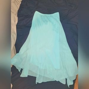 Female Large size semi-see through skirt